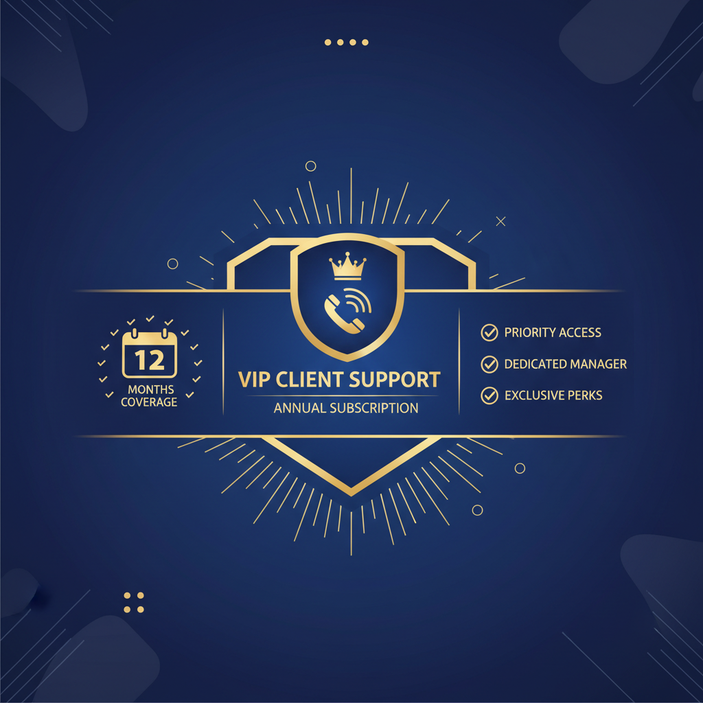 VIP Client support - annual package
